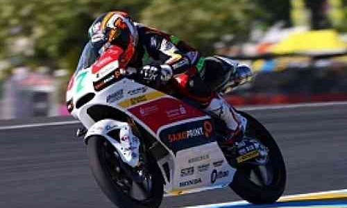 Efren Vazquez Huni Pole Position Moto3 Le Mans, Perancis