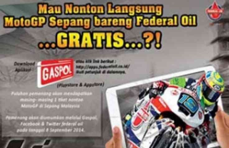 Ikuti Photo Competition Federal Oil, Menangkan Nonton Gratis MotoGP Sepang!