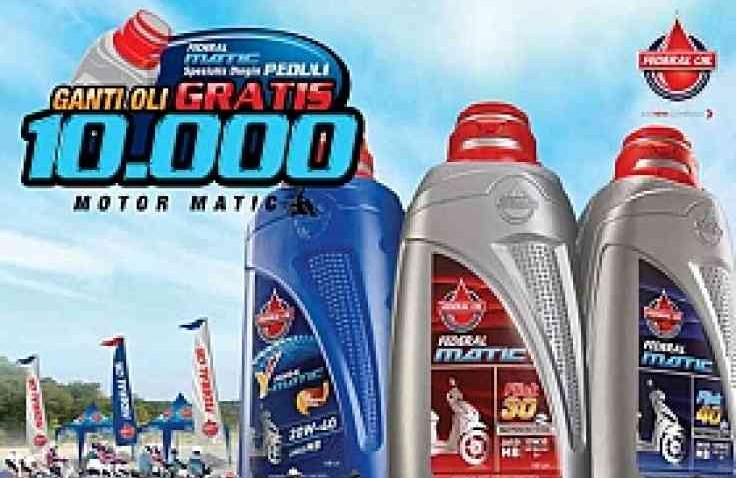 Ini Dia 8 Lokasi Penyelenggaraan Federal Matic Peduli Gratis Ganti Oli 10.000 Motor