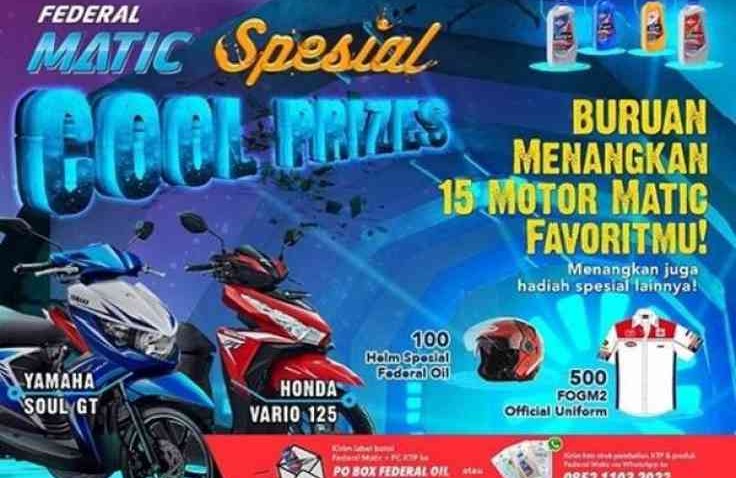 Nantikan Pengundian Federal Matic Spesial Cool Prizes Awal Agustus Nanti