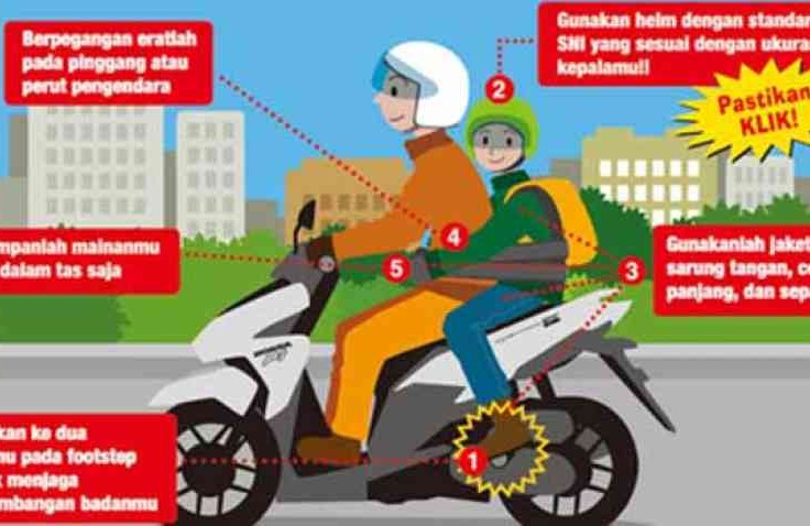 5 Cara Aman Menjadi Boncenger Sepeda Motor, Point Terakhir Sering Dilanggar