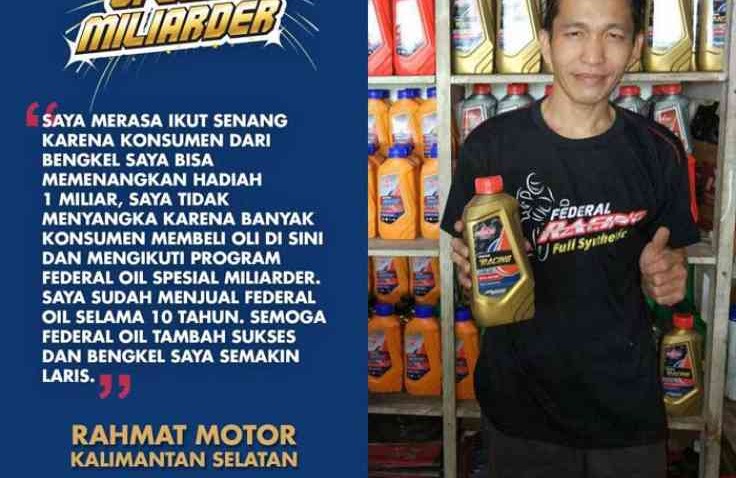 Keren! FOC Rachmat Motor Dapat Hadiah Tour Asia