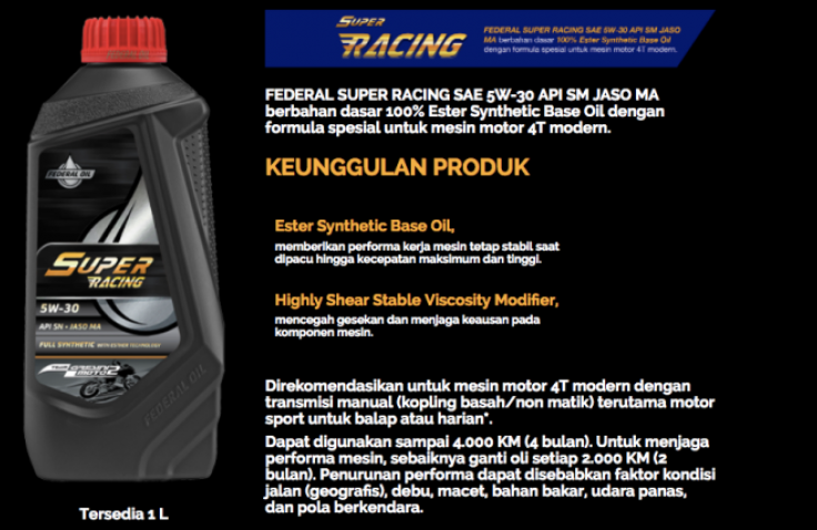 Cari Federal Super Racing ? Ini Daftar Outletnya