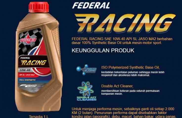 Lindungi Mesin Motor Sportmu Dengan Federal Racing 