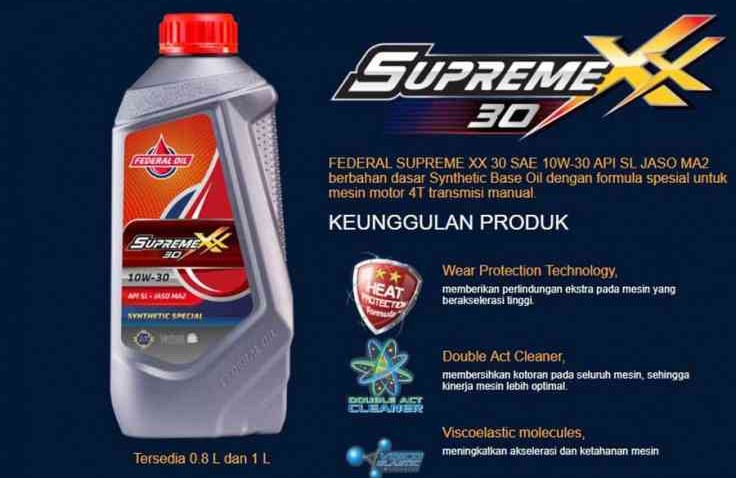 Federal Supreme XX Oli Untuk Motor Transmisi Manual