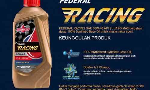 Jangan Salah Pilih Oli Buat Motor Sport, Federal Racing Pilihan Tepat