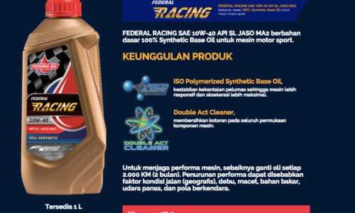 Federal Racing Bikin Motor Sportmu Jadi Makin Special