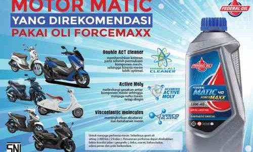 Inilah Motor Matic Yang Direkomendasikan Pakai Federal Matic