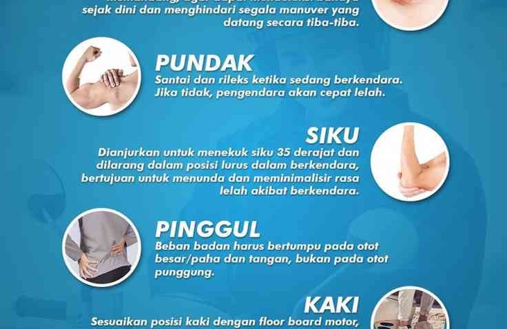 Infografis Cara Berkendara Supaya Aman Dan Tidak Mudah Lelah