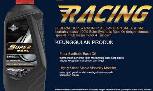 Pemilik Motor Sport Harus Pakai Oli yang Bagus, Gunakan Federal Super Racing