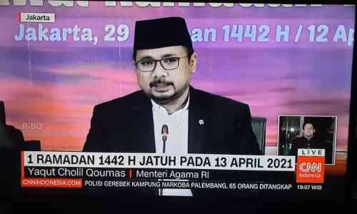 Hasil Sidang Isbat 2021, Selasa 13 April Puasa 1 Ramadhan 1442 H